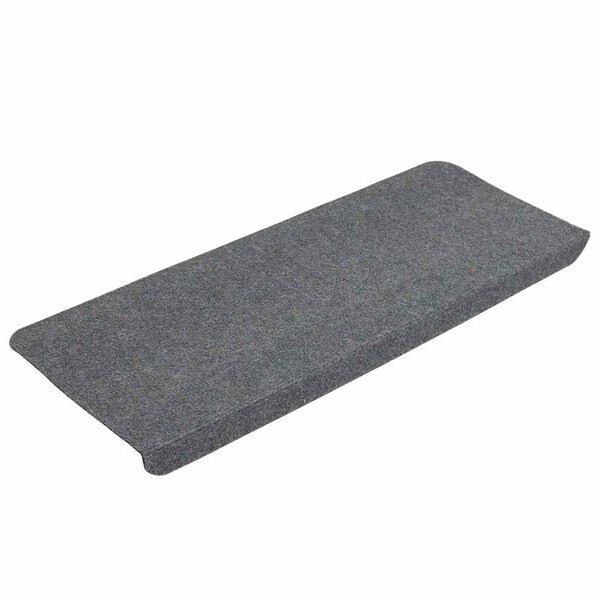 vidaXL Stufenmatten Selbstklebend 15 Stk. 65x24,5x3,5 cm Grau