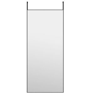 vidaXL T&uuml;rspiegel Schwarz 40x100 cm Glas und Aluminium