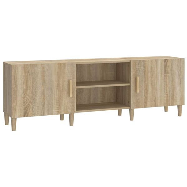 vidaXL TV-Schrank Sonoma-Eiche 150x30x50 cm Holzwerkstoff
