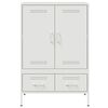 vidaXL Highboard Weiß 68x39x101,5 cm Stahl