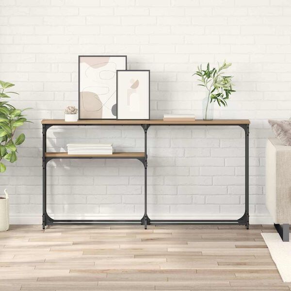 vidaXL Konsolentisch Artisan-Eiche 145 x 22,5 x 75 cm Holzwerkstoff