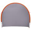 vidaXL Fahrradgarage mit Dach Grau und Orange 218 x 156 x 180 cm