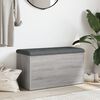 vidaXL Sitzbank mit Stauraum Grau Sonoma 82x42x45 cm Holzwerkstoff