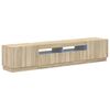vidaXL LED-TV-Schrank HOORN 3 stk. Sonoma-Eiche Holzwerkstoff