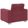 vidaXL Sofa Weinrot Gesamtabmessungen: 100 x 80 x 82 cm (B x T x H)