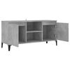 vidaXL TV-Schrank mit Metallbeinen Betongrau 103,5x35x50 cm
