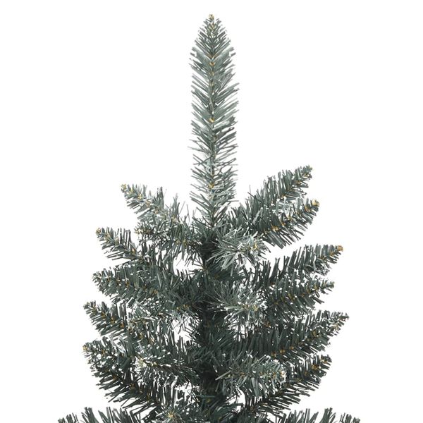 vidaXL K&uuml;nstlicher Weihnachtsbaum mit St&auml;nder Schlank Gr&uuml;n 120 cm PVC