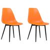 vidaXL Esszimmerst&uuml;hle 2 Stk. Orange PP