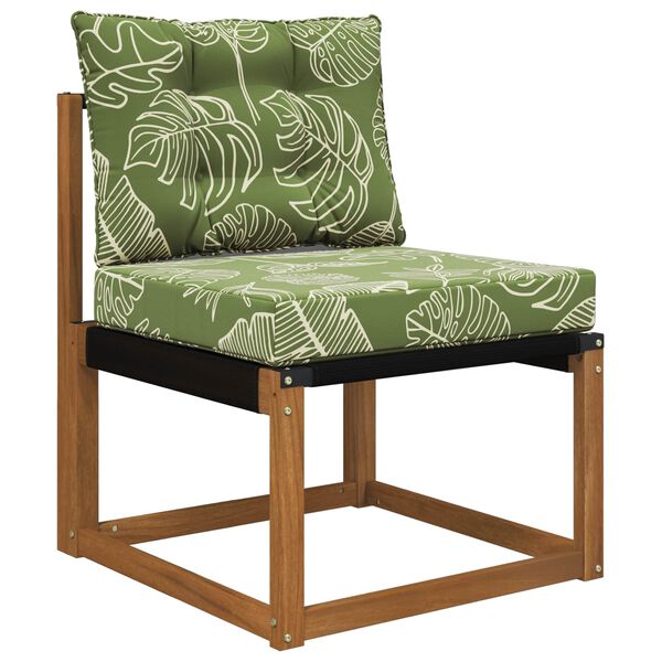 vidaXL Sofakissen f&uuml;r drau&szlig;en 2 pcs Blattdesign Polyester