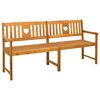 vidaXL Bank Outdoor 4 -Sitzer 180 x 56 x 90 cm Massivholz Akazie Natur