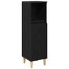 vidaXL Badezimmerschrank Schwarz Eichen-Optik 30 x 30 x 100 cm