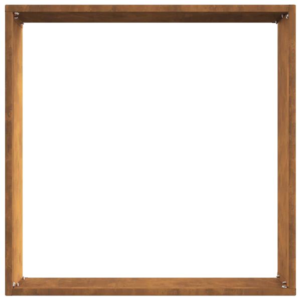 vidaXL Raseneinfassung Rostig 40 x 40 x 13 cm Wetterfeststahl