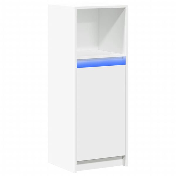 vidaXL LED-Sideboard Weiß 38x34x100 cm Holzwerkstoff