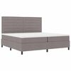 vidaXL Boxspringbett mit Matratze Taupe 200 x 200 cm Stoff