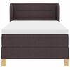 vidaXL Boxspringbett mit Matratze Dunkelbraun 100 x 200 cm Stoff