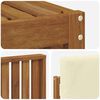 vidaXL Sofagarnituren 6 pcs Natur und Creme Massivholz Akazie