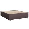 vidaXL Boxspringbett mit Matratze Dunkelbraun 180x200 cm Stoff