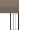 vidaXL Wand-Pavillon 3x3 m Taupe Stoff