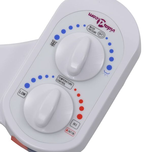vidaXL Bidet-Aufsatz für Toilettensitz Heißes Kaltes Wasser Einzeldüse