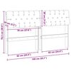vidaXL Gepolstertes Kopfteil Hellgrau 140 cm Massives Kiefernholz