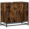 vidaXL Waschbeckenunterschrank R&auml;uchereiche 65x33x60 cm Holzwerkstoff