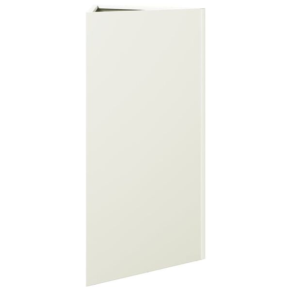 vidaXL Pflanzk&uuml;bel Wei&szlig; Dreieckig 40x34,5x70 cm Stahl