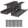 vidaXL Unter dem Schreibtisch Kabelmanagement Tray 2 Stk. Schwarz