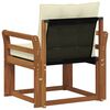 vidaXL Outdoor-Sofagarnitur Massives Akazienholz und Textilene