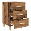 vidaXL Nachttisch Altholz 40 x 40 x 66 cm Holzwerkstoff
