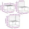 vidaXL Outdoor-Sofagarnitur 7 pcs Natur Massivholz Akazie
