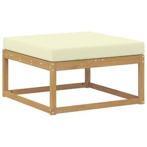 vidaXL Outdoor-Fu&szlig;hocker Polyester Wei&szlig;