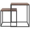 vidaXL Couchtisch-Set 2-tlg. Holzwerkstoff und Metall