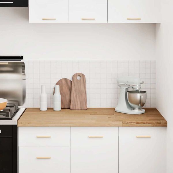 vidaXL K&uuml;chenarbeitsplatte 120x63,5x4 cm Massivholz Eiche Rechteckig