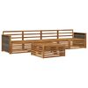vidaXL Outdoor-Sofagarnitur 5 pcs Natur Massivholz Akazie