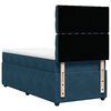 vidaXL Boxspringbett mit Matratze Blau 80x200 cm Samt