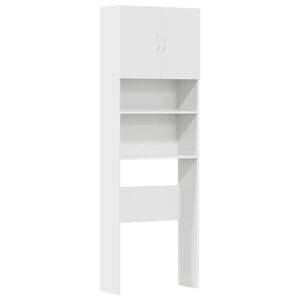 vidaXL Waschmaschinenschrank Wei&szlig; 64x24x190 cm Holzwerkstoff
