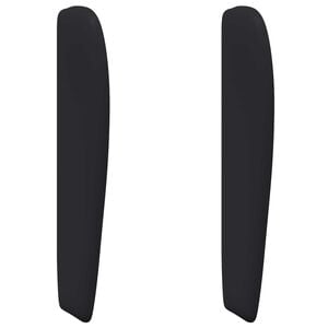 vidaXL Kopfteil Ohr Schwarz 80 x 23 x 6 cm PVC