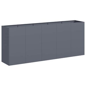 vidaXL Pflanzk&uuml;bel Anthrazit 200x40x80 cm Kaltgewalzter Stahl