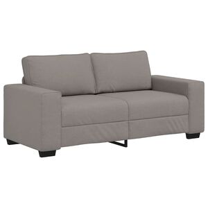 vidaXL 2-Sitzer-Sofa Taupe 180x77x82 cm Stoff