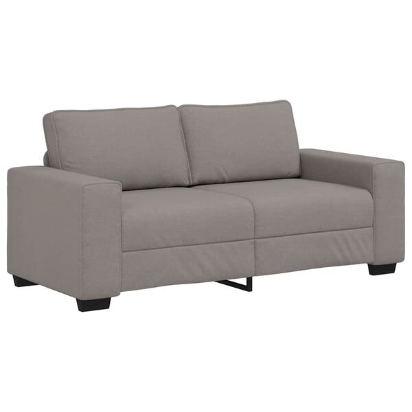 vidaXL 2-Sitzer-Sofa Taupe 180x77x82 cm Stoff
