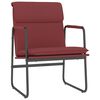 vidaXL Loungesessel Weinrot 55x64x80 cm Kunstleder