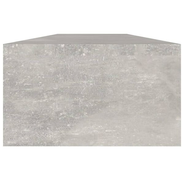 vidaXL Monitorst&auml;nder Betongrau 110x23,5x9 cm Holzwerkstoff