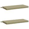 vidaXL 2-teilige Bankkissen SOEST 2 Stk. 100 % Polyester Blattdesign