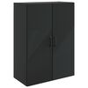 vidaXL Wandschrank Schwarz 66 x 34,5 x 90 cm Holzwerkstoff