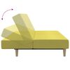 vidaXL Schlafsofa 2-Sitzer Gr&uuml;n Stoff