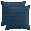 vidaXL Kissenbezug 2 stk. HOUTEN Marineblau 35 x 35 cm Cord