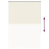 vidaXL Verdunkelungsrollo Cremewei&szlig; 90x150cm Stoffbreite 85,7 cm