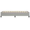 vidaXL Bettgestell ohne Matratze Hellgrau 90x190 cm Stoff