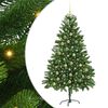 vidaXL Weihnachtsbaum mit LED-Beleuchtung Gr&uuml;n 180 cm PE