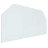 vidaXL Feuerstelle Glasplatte Transparent 120 x 60 cm Glas